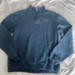 Disney Parks Walt Disney World 1971 Blue Quarter Zip Pullover Sweatshirt Men’s M